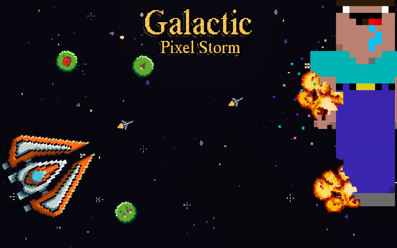 Pixel Perfect Arcade Fun in Galactic Pixel Storm