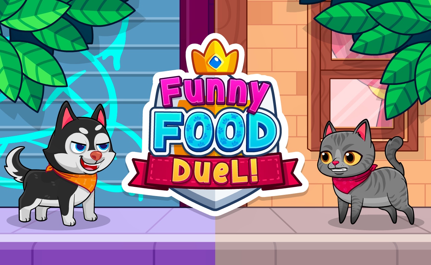 Funny Food Duel: A Tasty Pet Showdown for Kids
