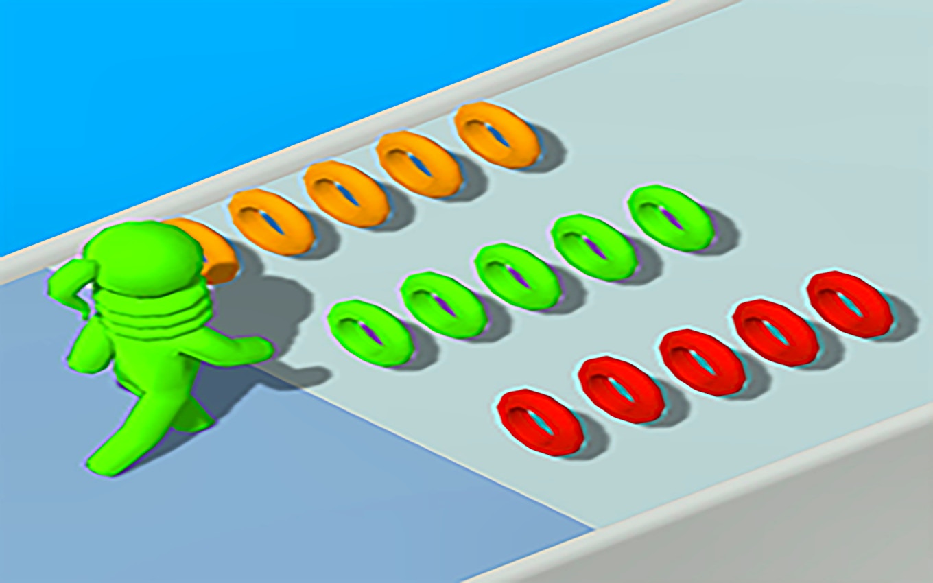 Long Neck Run: Endless Fun with Color-Matched Rings