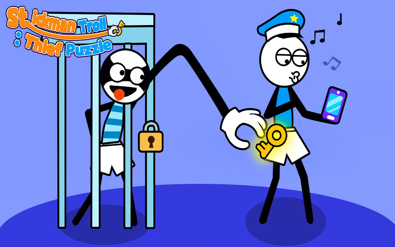 Clever Stickman Heists: A Fun Puzzle Game