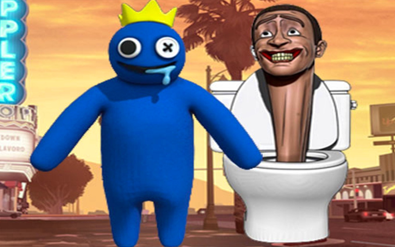 Rainbow Friends VS Skibidi Toilet: Quirky Fighting Fun