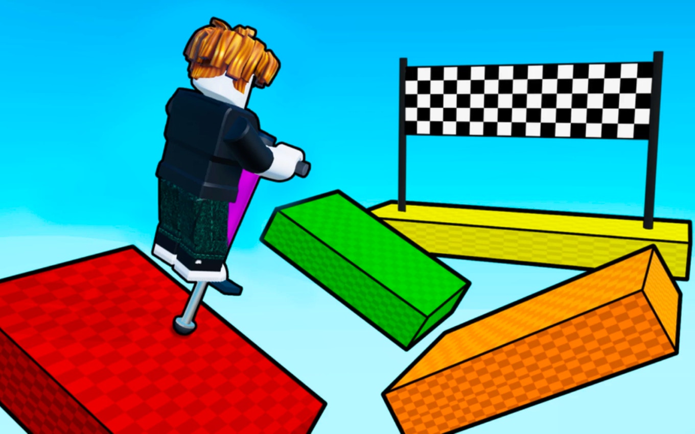 Pogo Parkour Fun: Can You Master the Bounces?