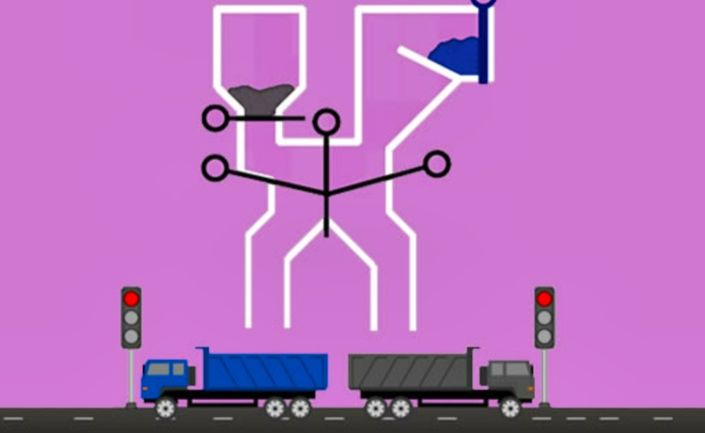 Puzzle Fun with Colorful Sand Logistics