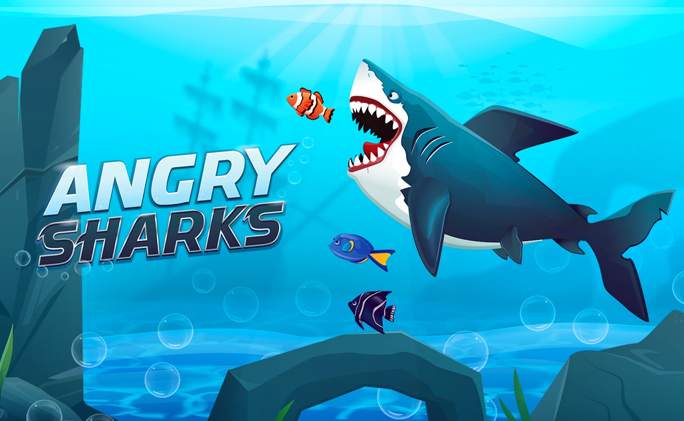 Dive into Angry Sharks: An Underwater Adventure