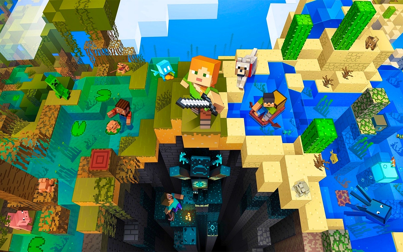 Relax with Minecraft-Inspired Coloring Fun