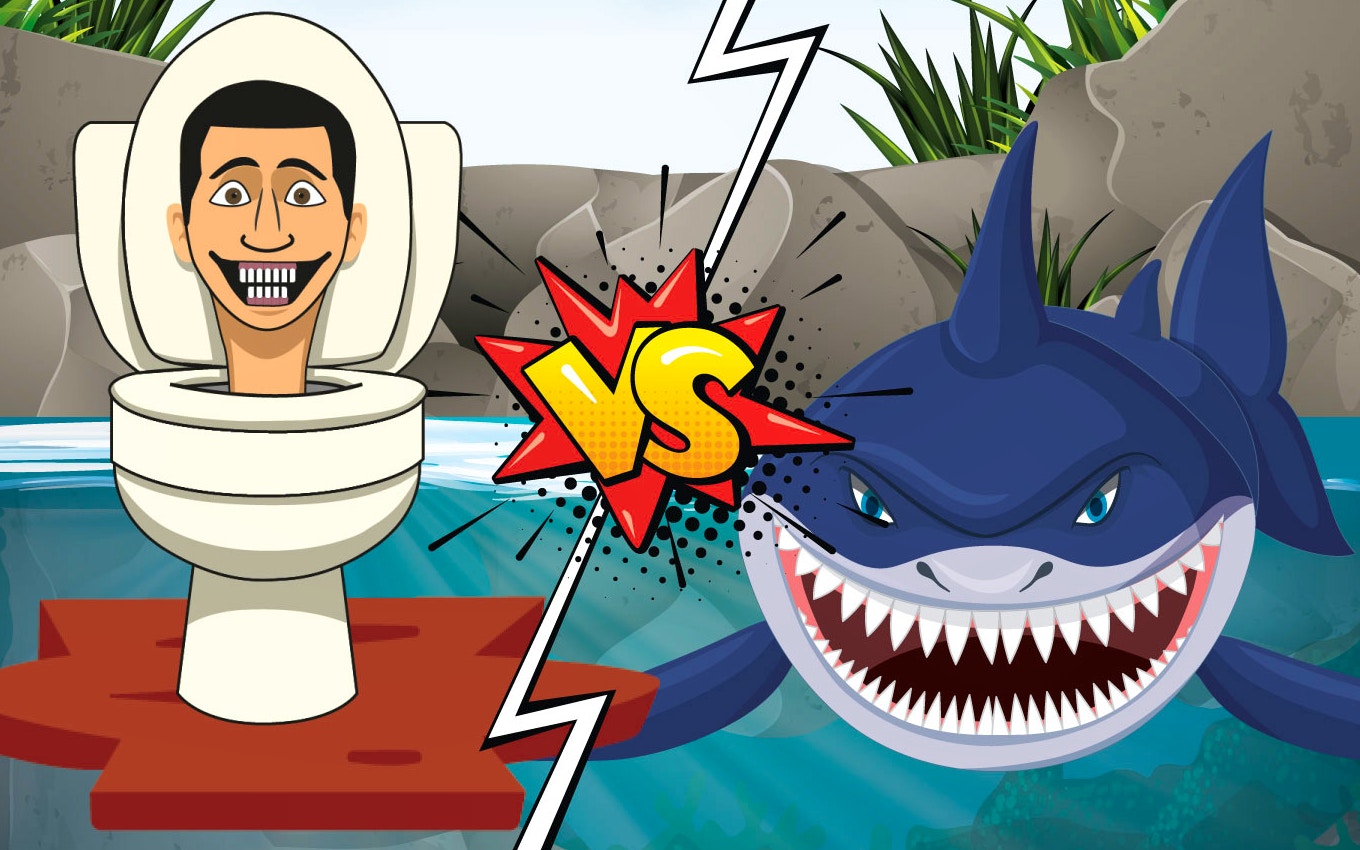 Hungry Shark Vs Skibidi: Oceanic Action Unleashed