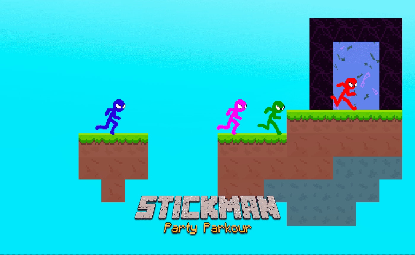 Stickman Party Parkour: Fun Multiplayer Mayhem