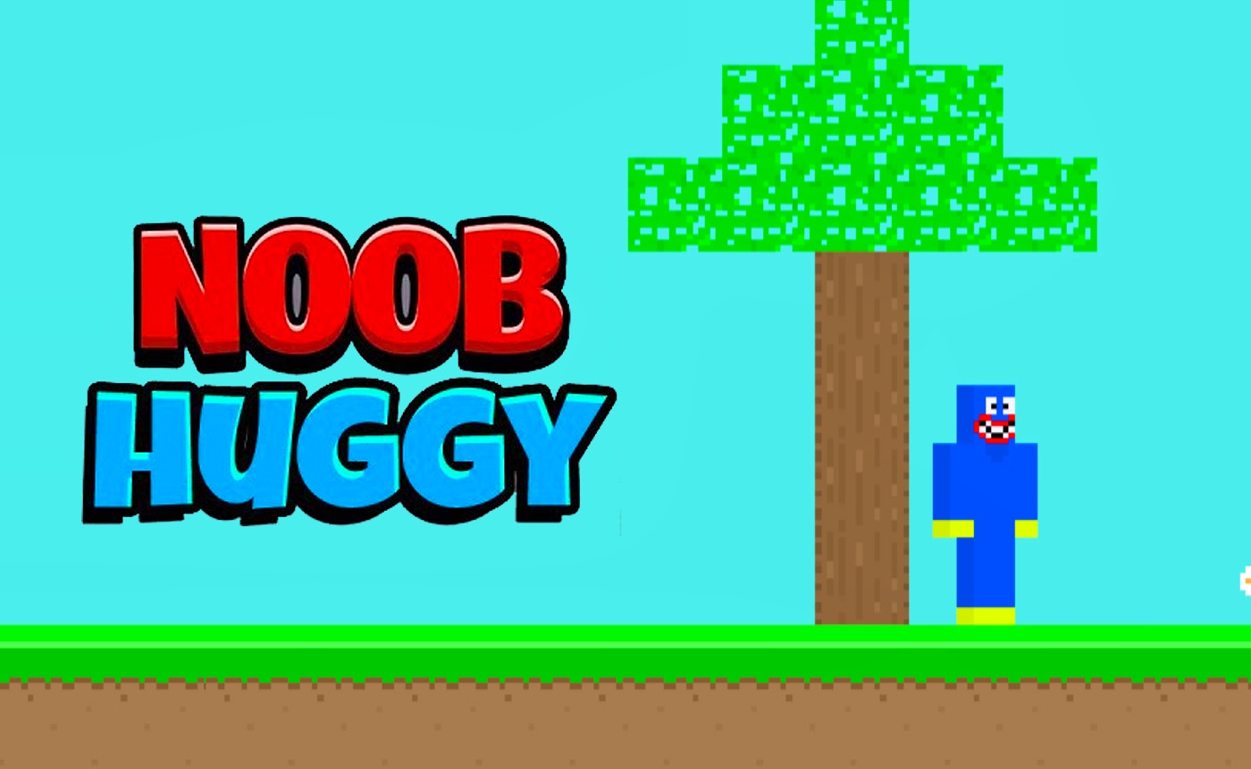Clumsy Fun: Exploring Noob Huggy's Pixelated World