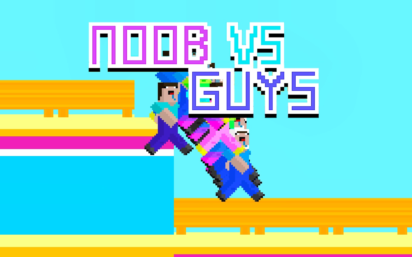 Noob vs Guys: Pixelated Racing at Its Best
