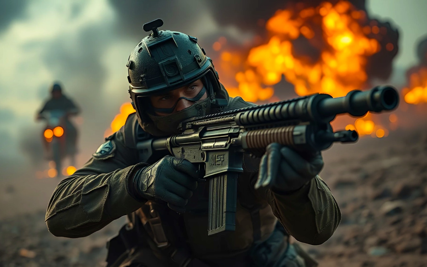 Intense Shooter Action in Delta Force Airborne