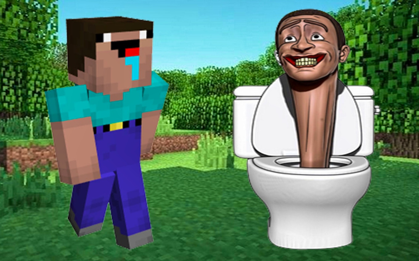 Stealthy Fun in Noob Mineblox Hunt Skibidi Toilet