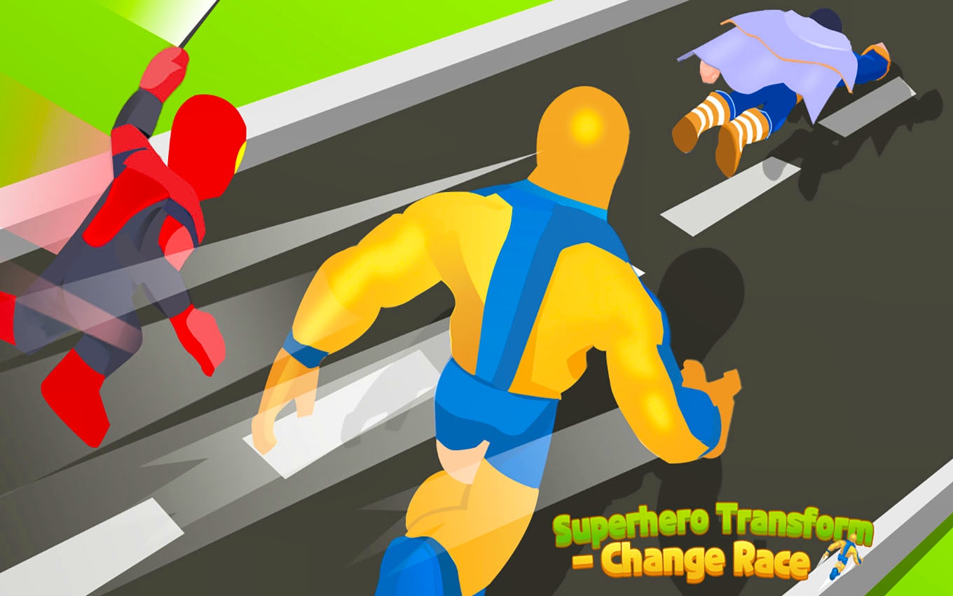 Superhero Runner Game with a Twist: Transform & Speed